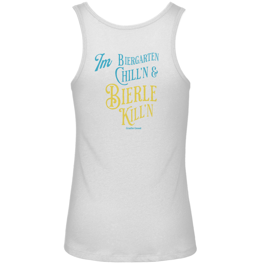 Bayerisches Damen Premium Organic Tank Top - Im Biergarten chill´n & Bierle killn - Grantler Gwand