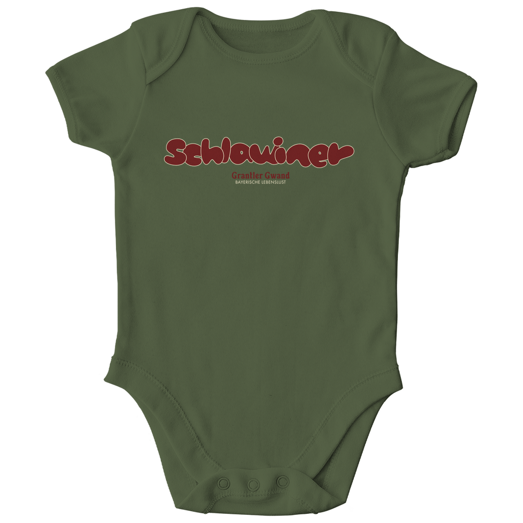 Bayerischer Baby Bio Body - Schlawiner - rot - Grantler Gwand