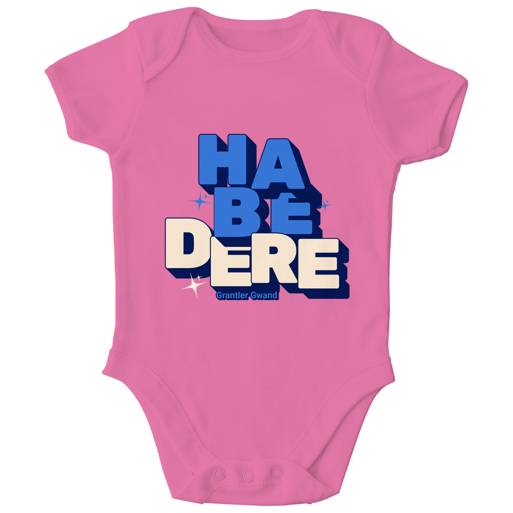 Bayerischer Bio Baby Body - Habe dere - blau - Grantler Gwand