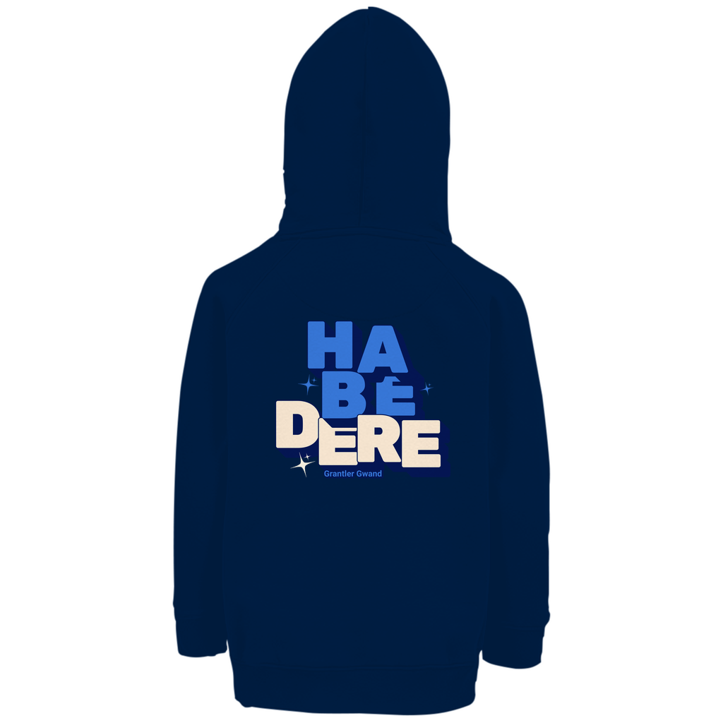 Bayerischer Kinder Premium Bio Hoodie - Habe dere - blau - Grantler Gwand