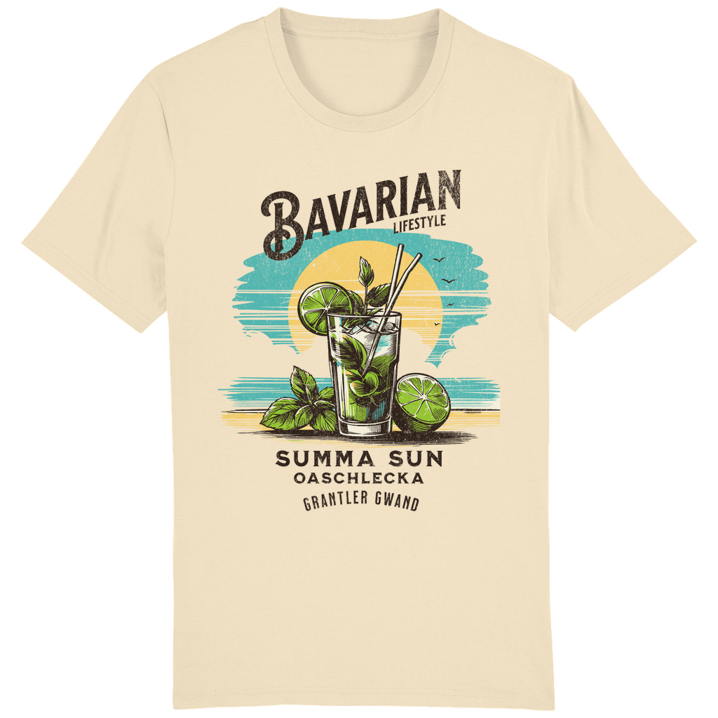 Bayerisches Herren T-Shirt Bavarian Lifestyle - Summa, Sun, Oaschlecka - Grantler Gwand
