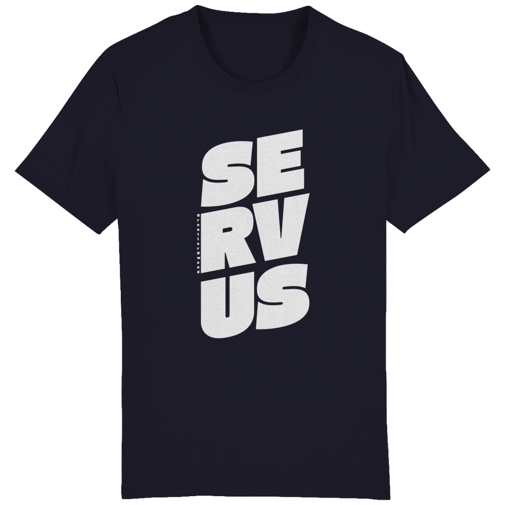Bayerisches Herren T-Shirt Servus - weiß - Grantler Gwand