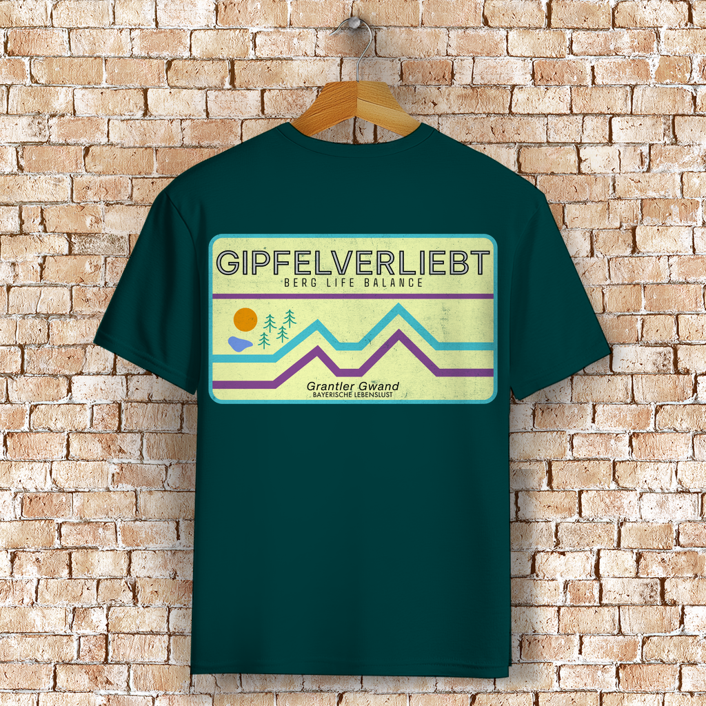 Bayerisches T-Shirt Unisex - Gipfelverliebt - Grantler Gwand