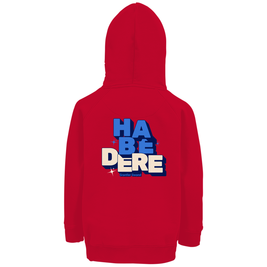 Bayerischer Kinder Premium Bio Hoodie - Habe dere - blau - Grantler Gwand