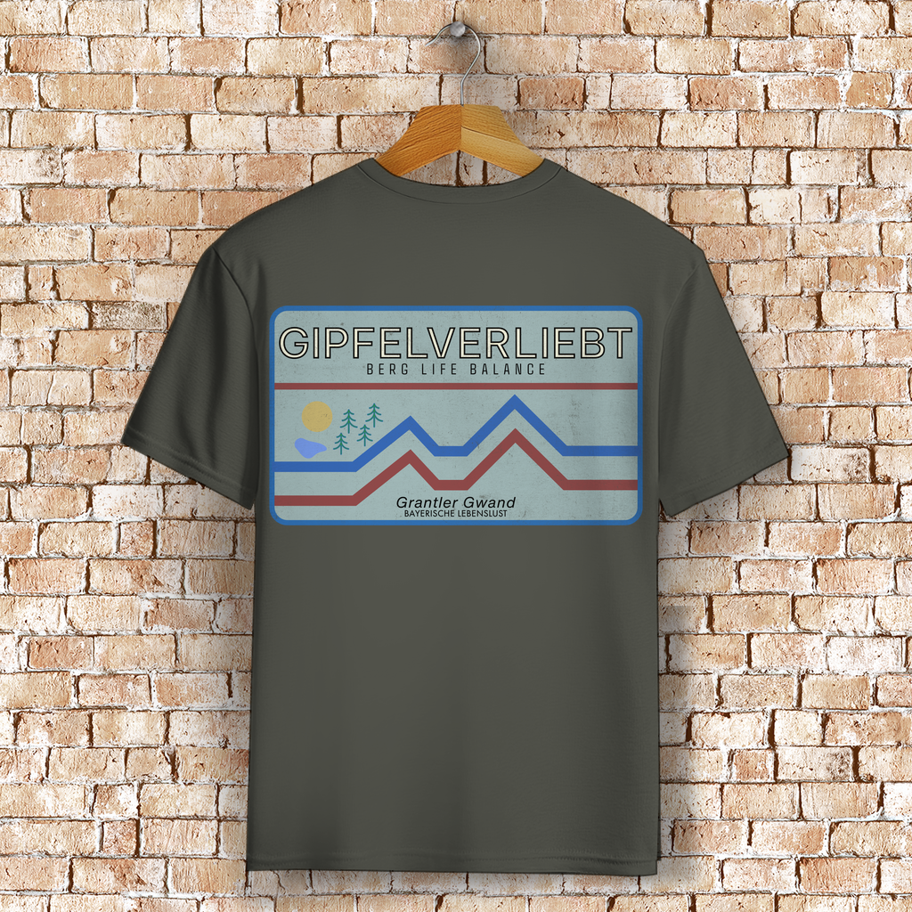 Bayerisches T-Shirt Unisex - Gipfelverliebt - Grantler Gwand