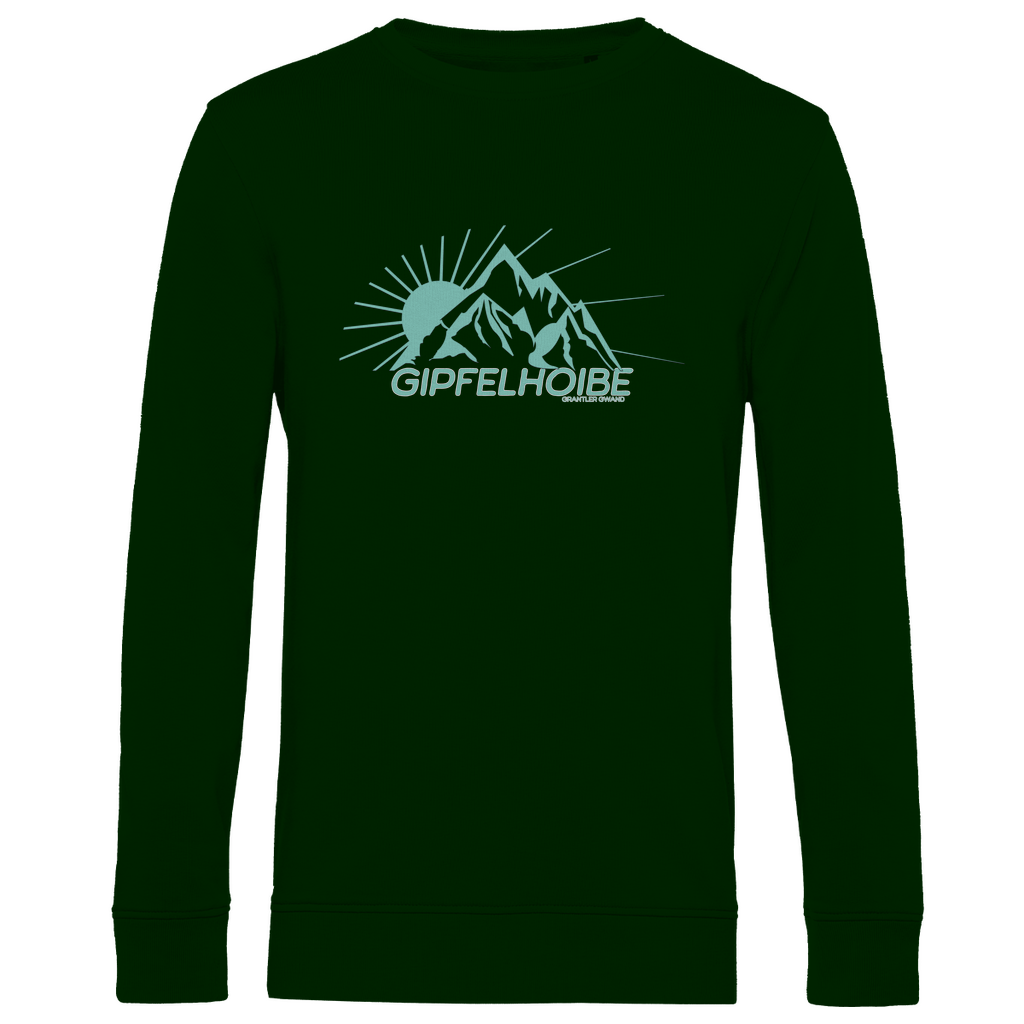 Bayerisches Herren Premium Bio Sweatshirt Gipfelhoibe - mint - Grantler Gwand