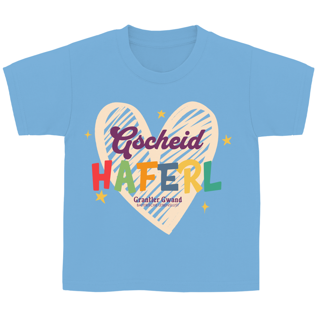 Bayerisches Kinder T-Shirt - Gscheid Haferl - Grantler Gwand