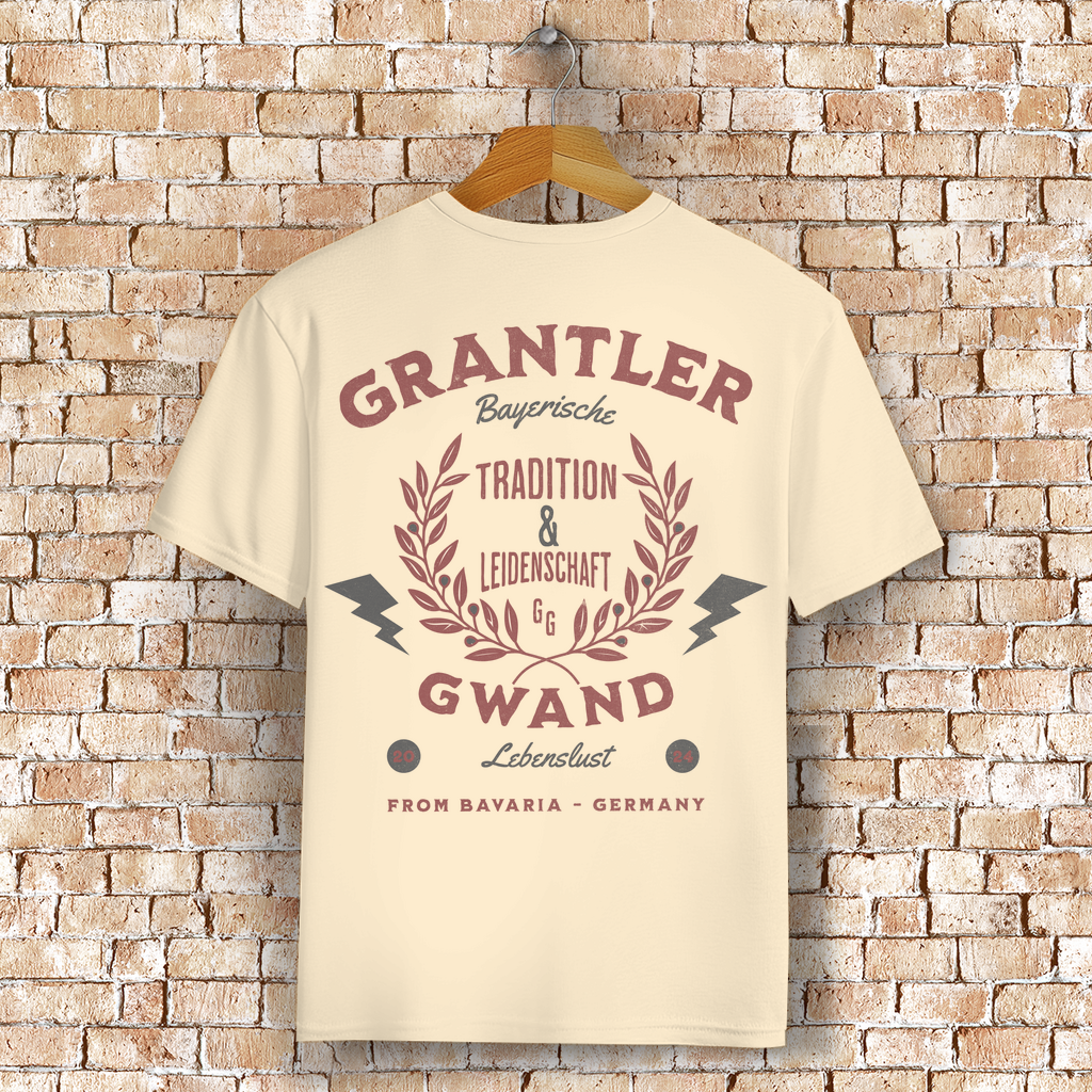Bayerisches T-Shirt Unisex - Tradition & Leidenschaft Rot - Grantler Gwand