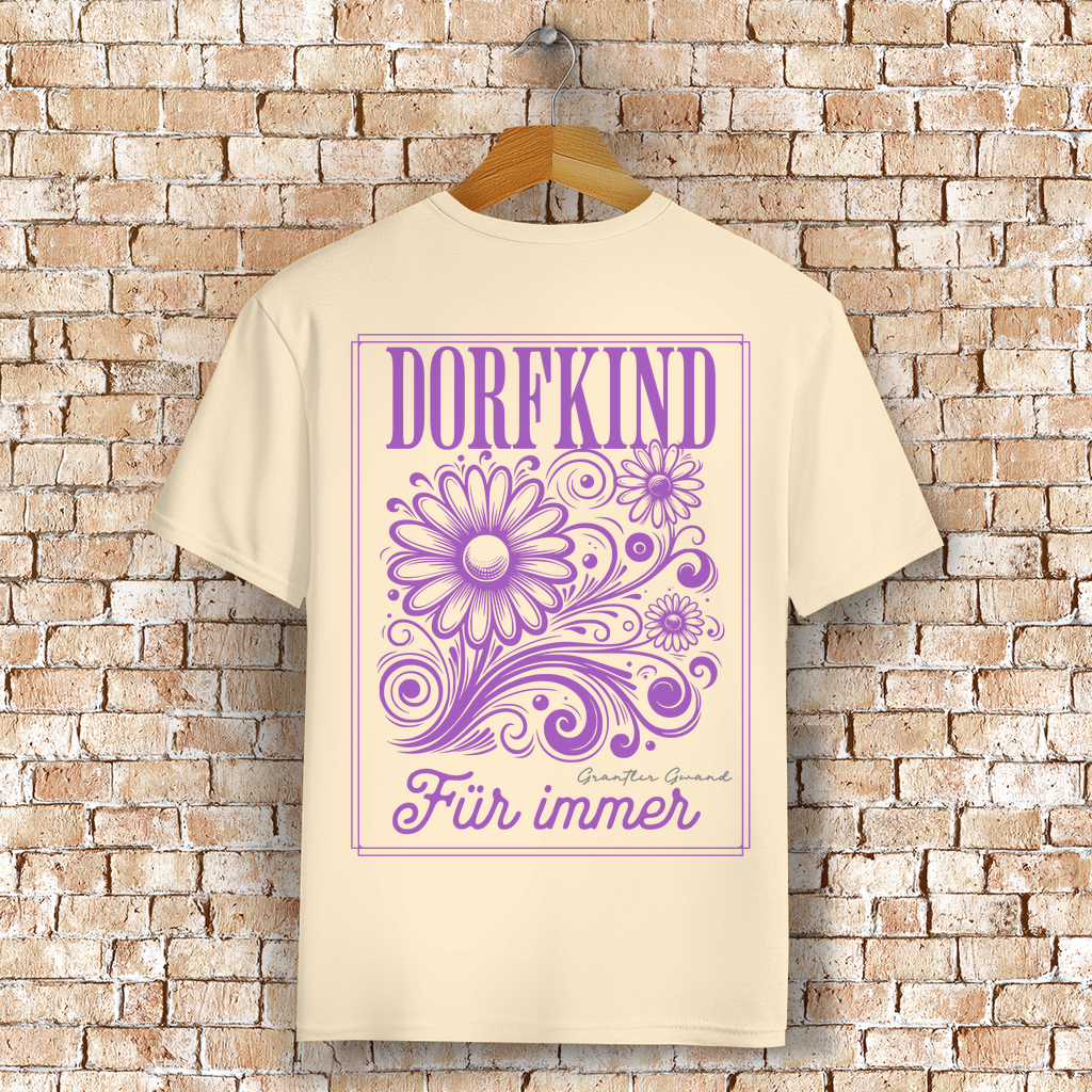 Bayerisches T-Shirt Unisex - Dorfkind für immer - Grantler Gwand
