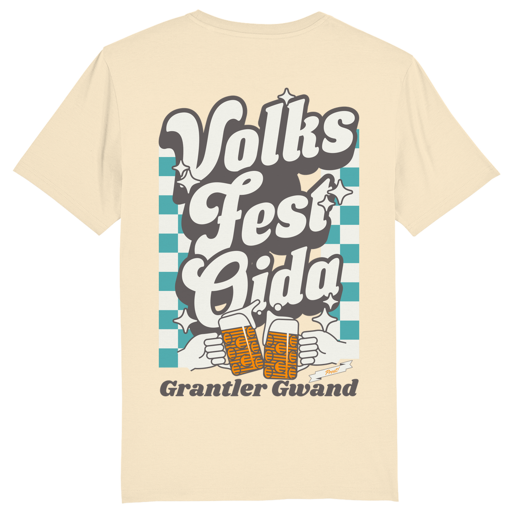 Bayerisches Herren T-Shirt Volksfest Oida - Grün - Grantler Gwand - Front- und Backprint