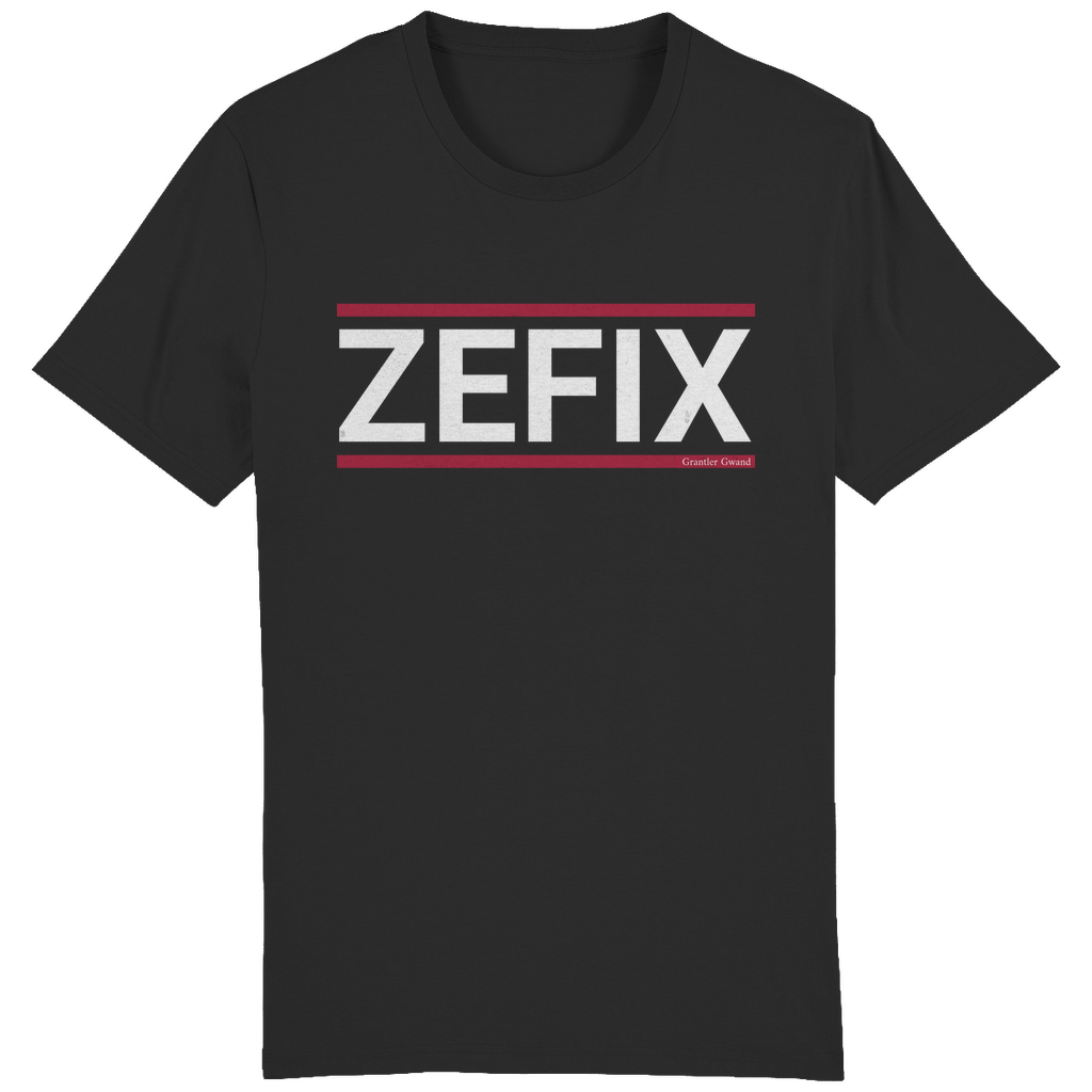 Bayerisches Herren T-Shirt Zefix - rot/weiß - Grantler Gwand