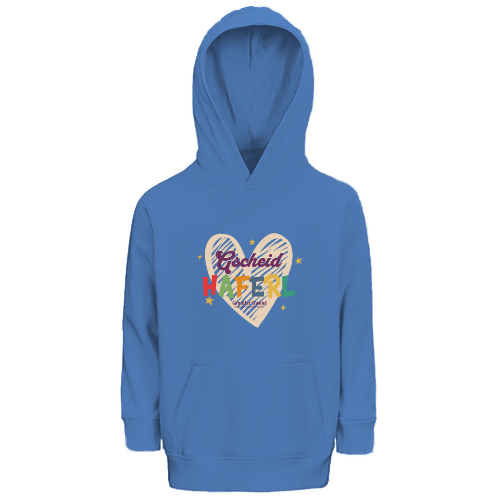 Bayerischer Kinder Premium Bio Hoodie - Gscheid Haferl - Grantler Gwand