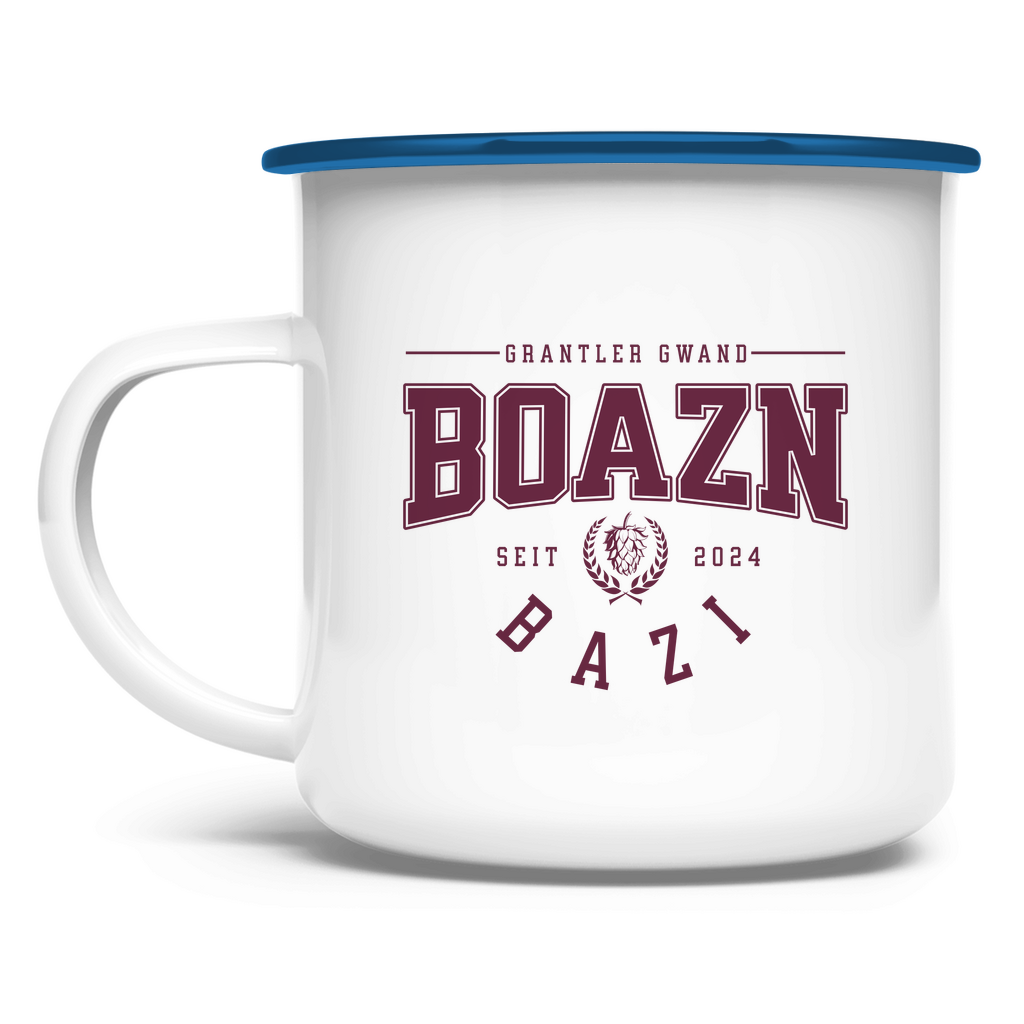 Bayerische Emaille Tasse Boazn Bazi - rot - Grantler Gwand