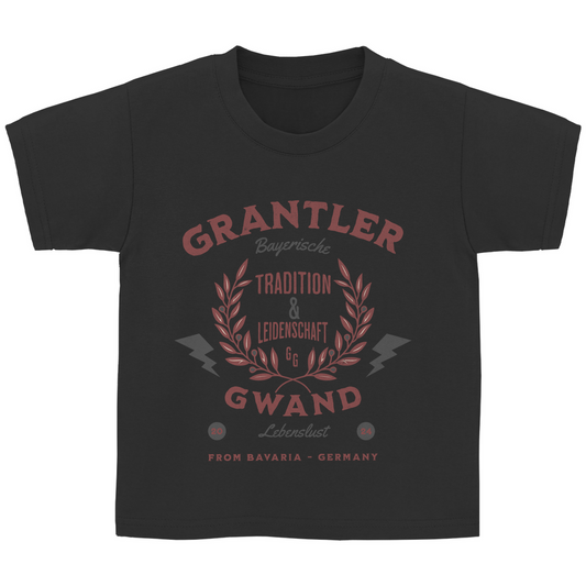 Bayerisches Kinder T-Shirt - Tradition & Leidenschaft Rot - Grantler Gwand