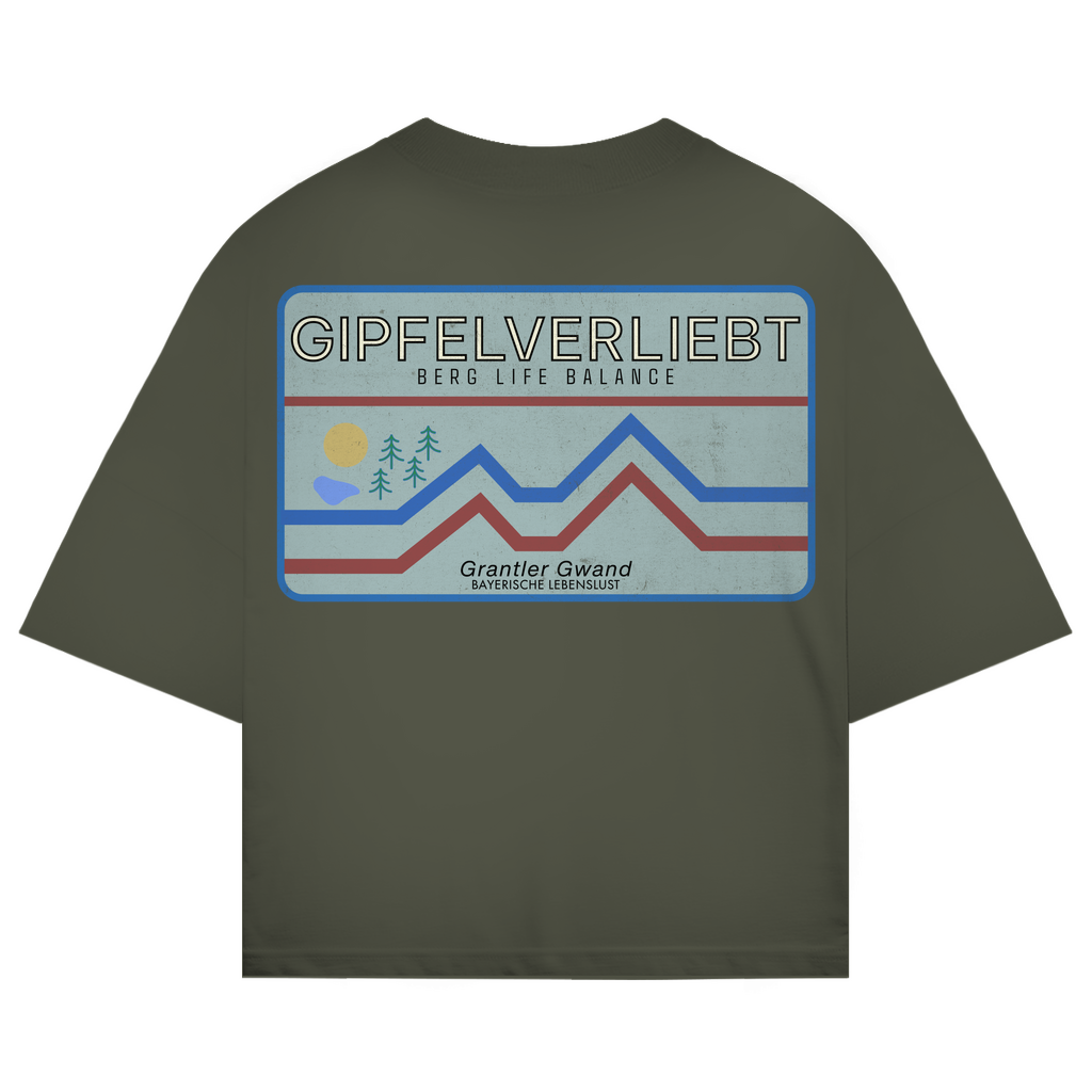 Bayerisches Oversize T-Shirt Unisex - Gipfelverliebt - Grantler Gwand