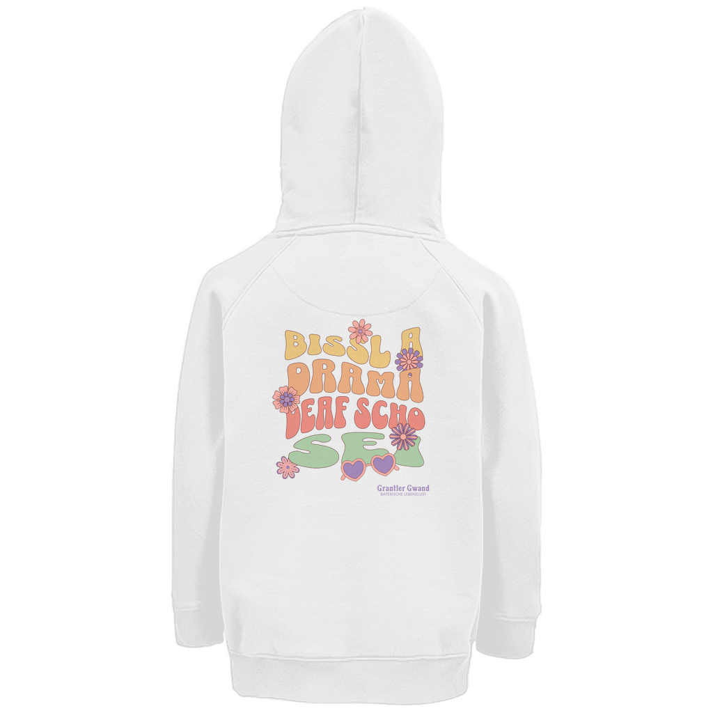 Bayerischer Kinder Premium Bio Hoodie - Bissl a Drama- Grantler Gwand