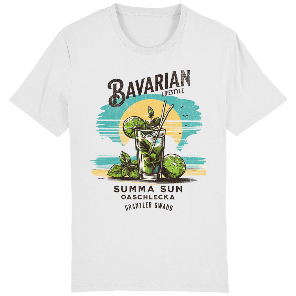 Bayerisches Herren T-Shirt Bavarian Lifestyle - Summa, Sun, Oaschlecka - Grantler Gwand
