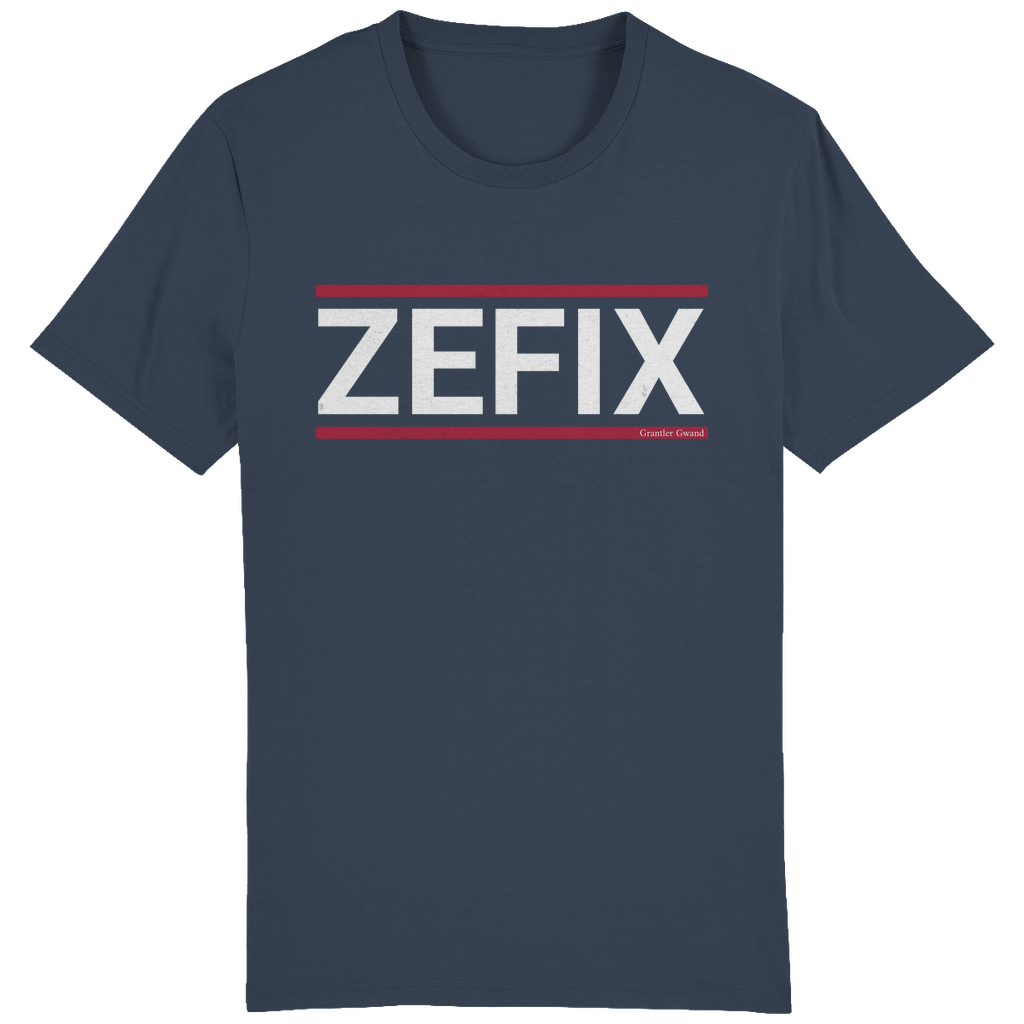 Bayerisches Herren T-Shirt Zefix - rot/weiß - Grantler Gwand