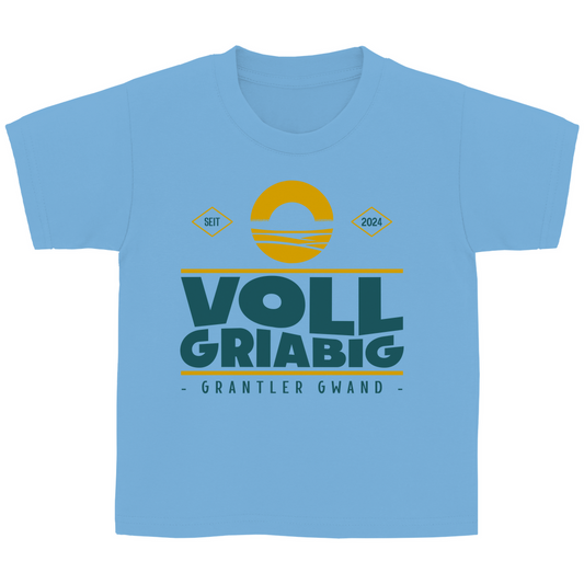 Bayerisches Kinder T-Shirt - Voll Griabig - Grün - Grantler Gwand