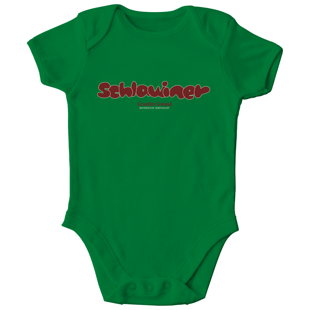 Bayerischer Baby Bio Body - Schlawiner - rot - Grantler Gwand