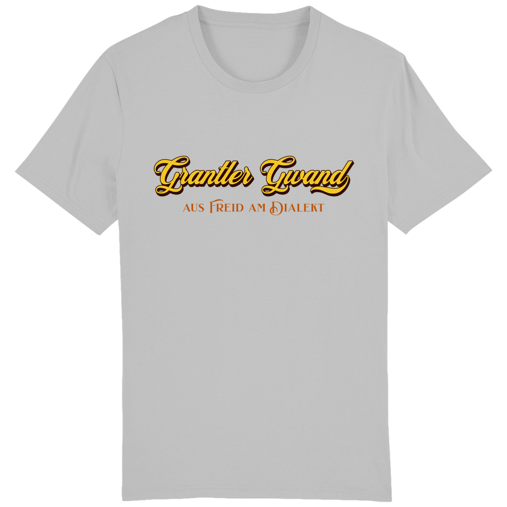 Bayerisches Herren T-Shirt Grantler Gwand - aus freid am Dialekt - gold - Grantler Gwand
