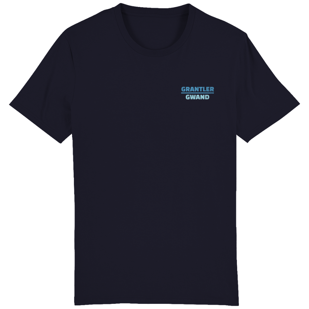 Bayerisches Herren T-Shirt Scheiss da nix, dann feid da nix - blau -  - Front- und Backprint!