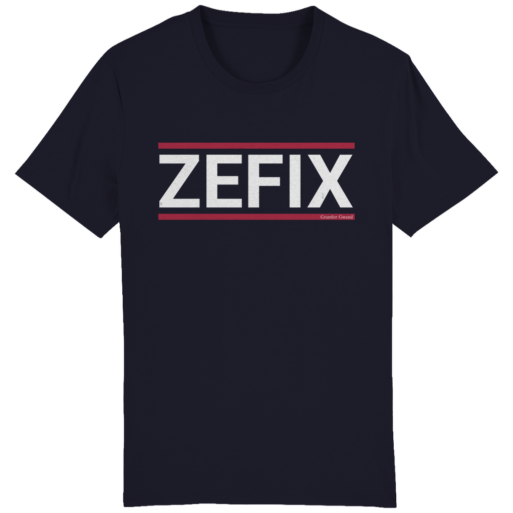 Bayerisches Herren T-Shirt Zefix - rot/weiß - Grantler Gwand