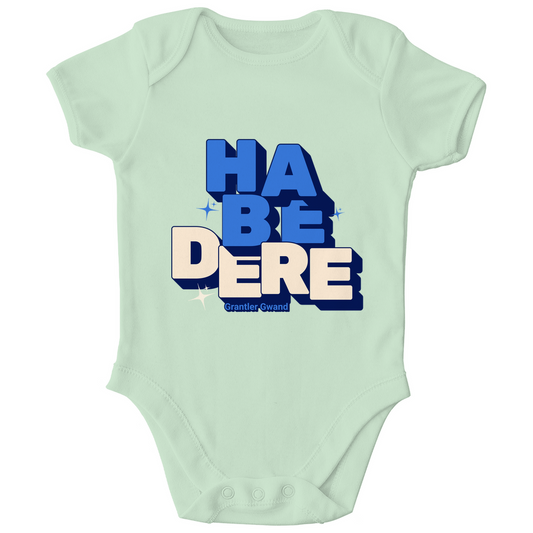 Bayerischer Bio Baby Body - Habe dere - blau - Grantler Gwand