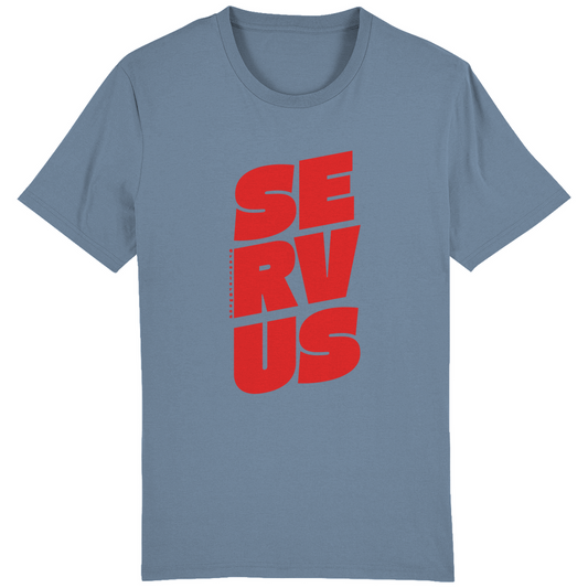 Bayerisches Herren T-Shirt Servus - rot - Grantler Gwand