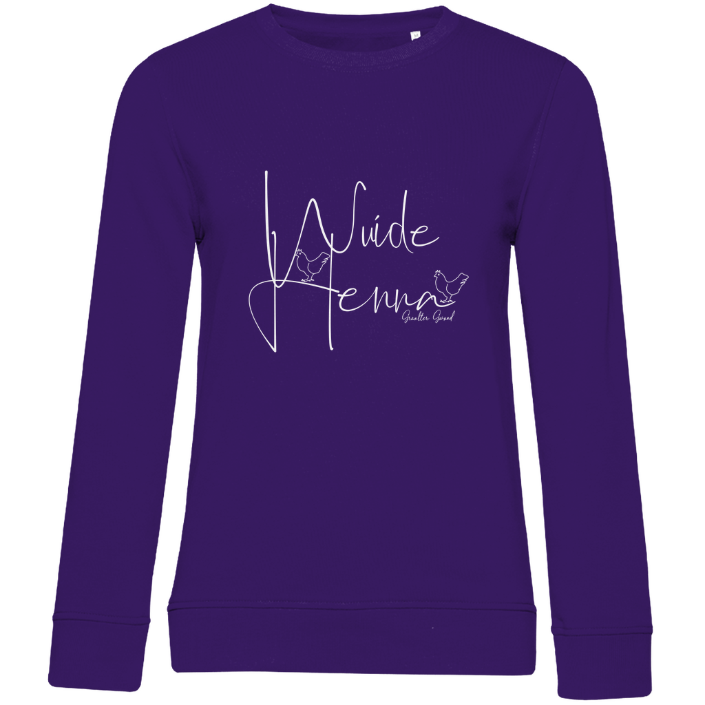 Damen Premium Bio Sweatshirt wuide Henna - weiß
