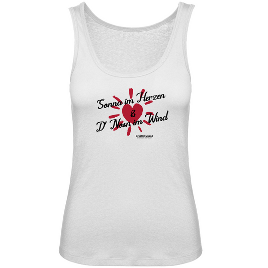 Bayerisches Damen Premium Organic Tank Top - Sonna im Herzen - Grantler Gwand