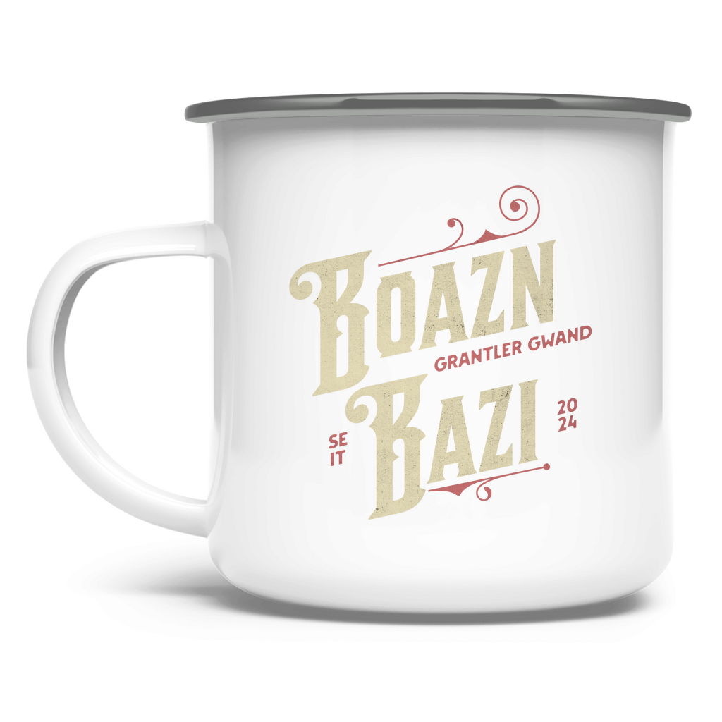 Bayerische Emaille Tasse Boazn Bazi - gold - Grantler Gwand