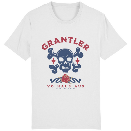 Bayerisches Herren T-Shirt Grantler vo Haus aus - rot/blau - Grantler Gwand