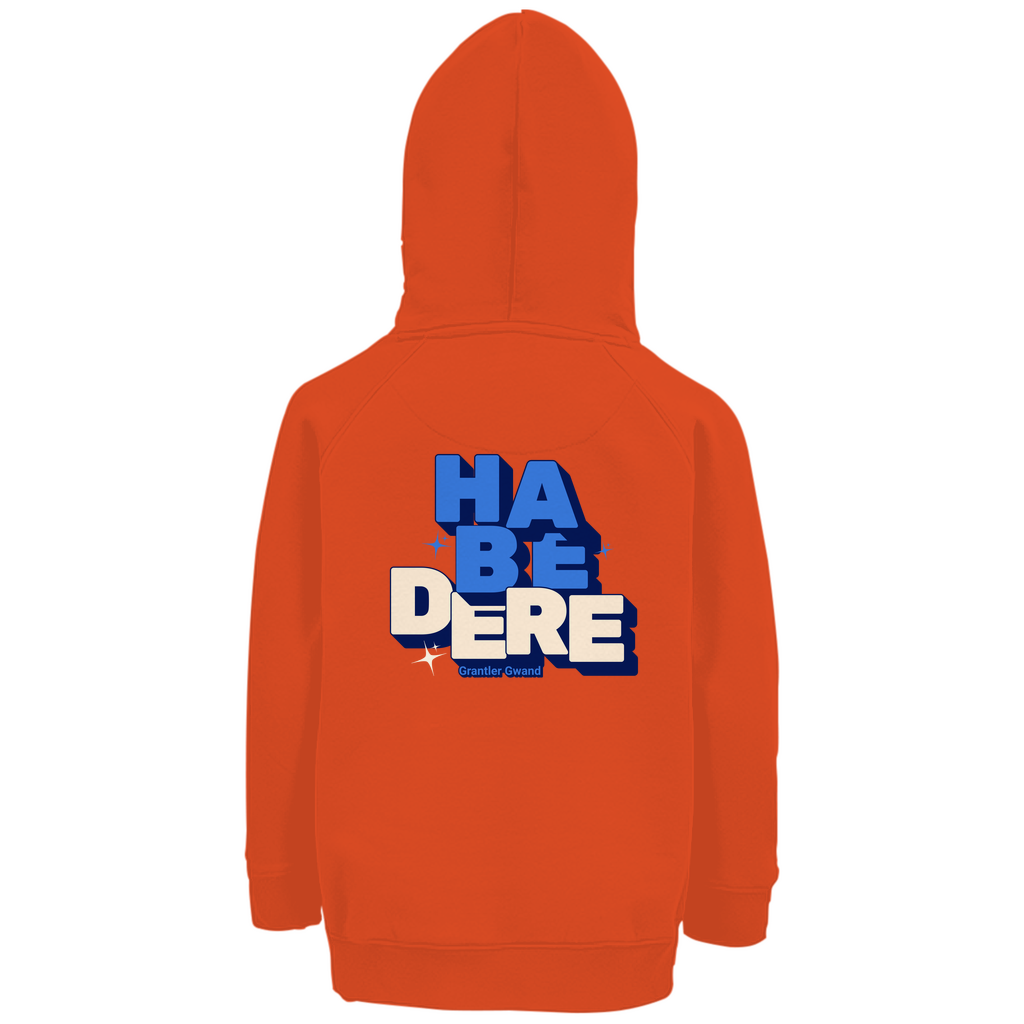 Bayerischer Kinder Premium Bio Hoodie - Habe dere - blau - Grantler Gwand