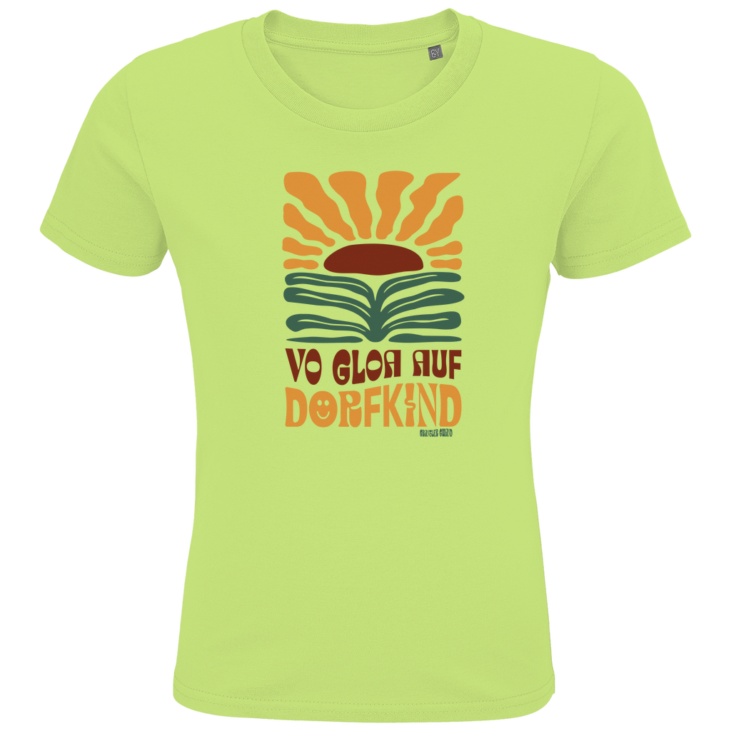 Bayerisches Kinder Premium Bio T-Shirt Vo Gloa auf Dorfkind - Grantler Gwand
