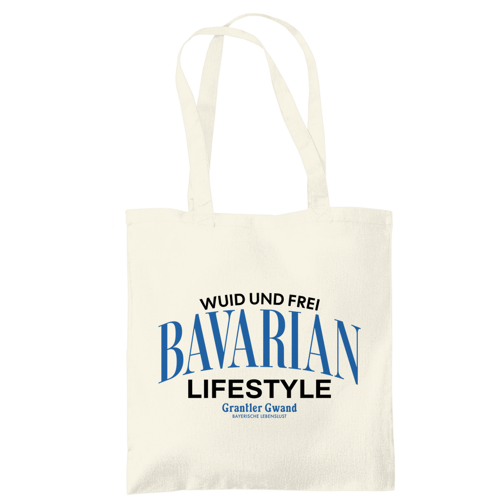 Bayerische Tragetasche Bavarian Lifestyle - schwarz - Grantler Gwand