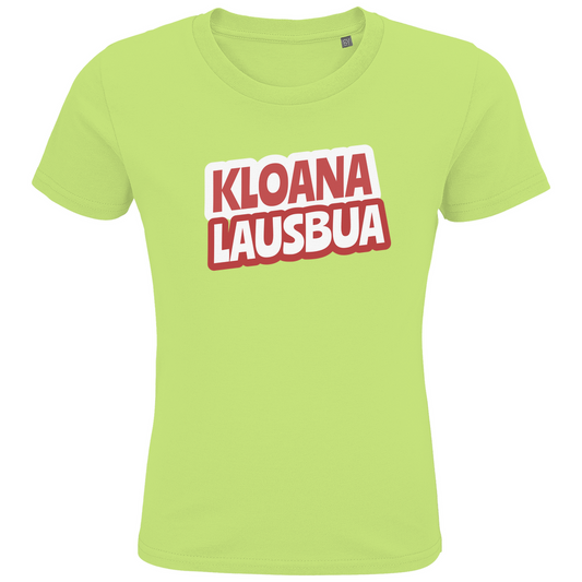 Bayerisches KInder Premium Bio T-Shirt Kloana Lausbua - rot - Grantler Gwand