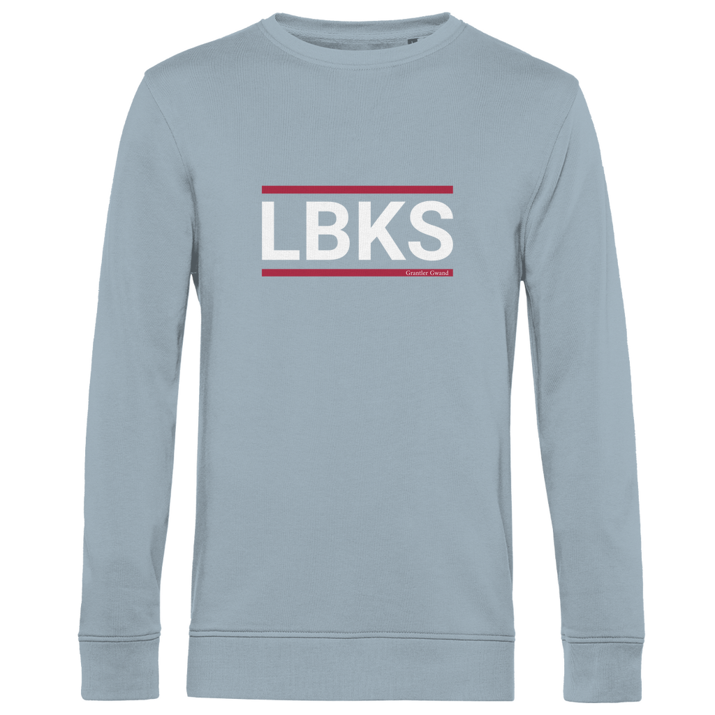 Herren Premium Bio Sweatshirt LBKS - rot/weiß