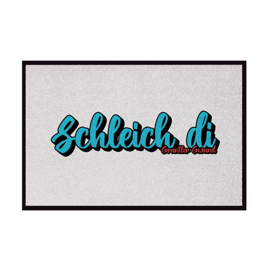 Fußmatte mit Gummirand Schleich di - hellblau