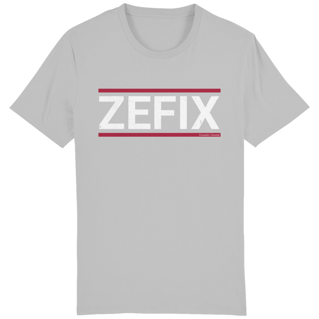 Bayerisches Herren T-Shirt Zefix - rot/weiß - Grantler Gwand