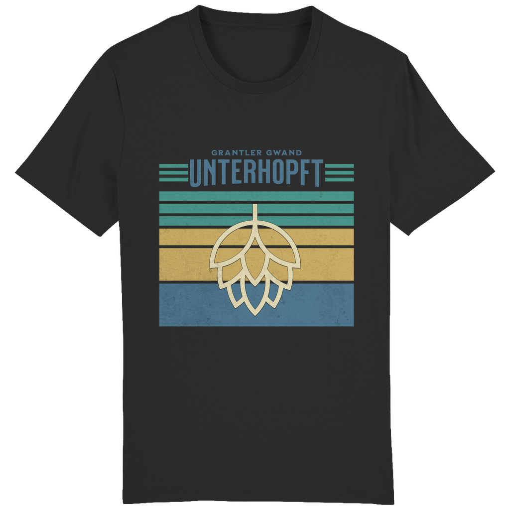 Bayerisches Herren T-Shirt Unterhopft - blau - Grantler Gwand