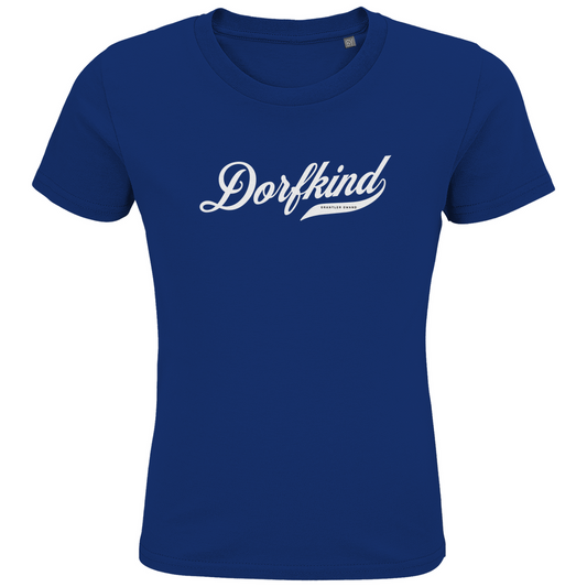 Bayerisches Kinder Premium Bio T-Shirt Dorfkind - weiß - Grantler Gwand