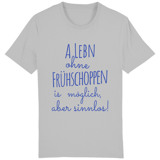 Bayerisches Herren T-Shirt A Lebn ohne Frühschoppen is möglich - blau - Grantler Gwand