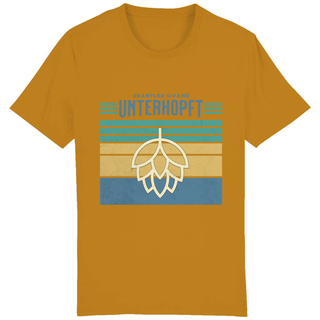Bayerisches Herren T-Shirt Unterhopft - blau - Grantler Gwand
