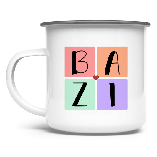 Emaille Tasse Bazi