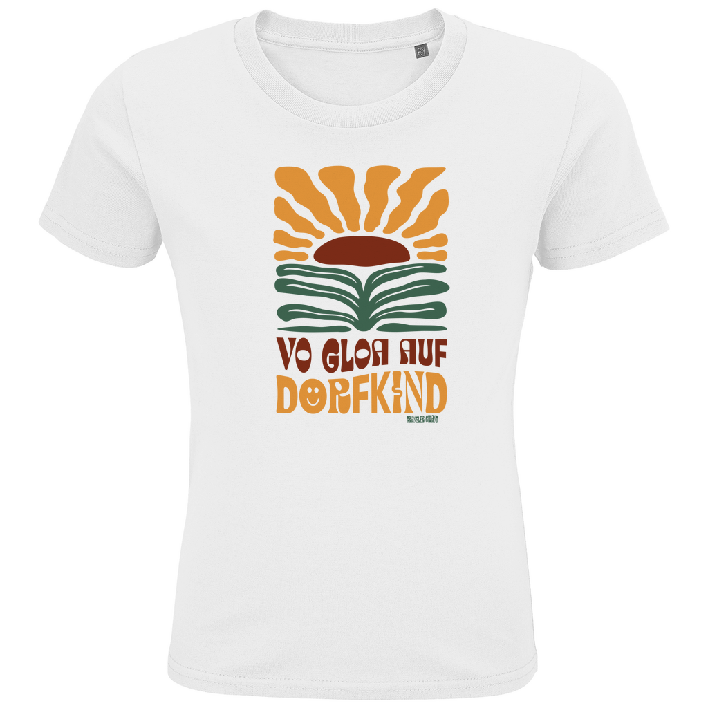 Bayerisches Kinder Premium Bio T-Shirt Vo Gloa auf Dorfkind - Grantler Gwand