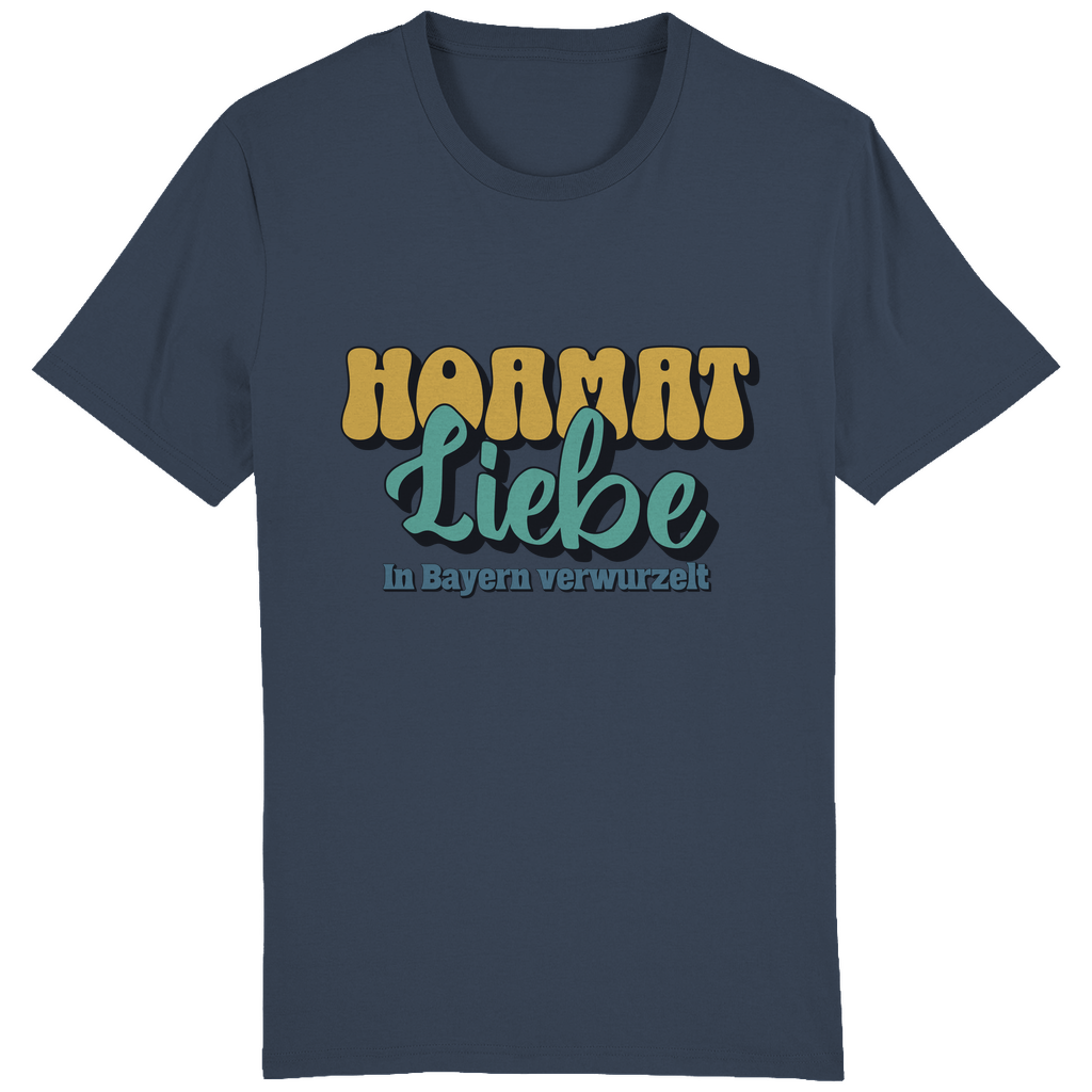 Bayerisches Herren T-Shirt Hoamat Liebe -gold/grün - Grantler Gwand