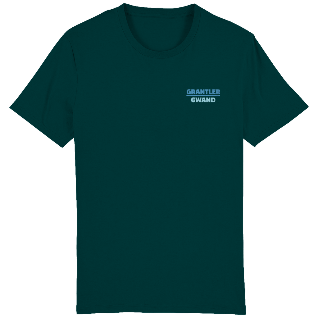 Bayerisches Herren T-Shirt Scheiss da nix, dann feid da nix - blau -  - Front- und Backprint!
