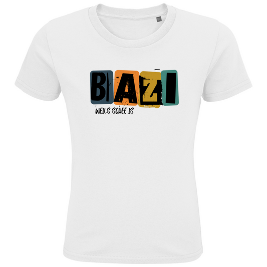 Bayerisches Kinder Premium Bio T-Shirt Bazi, weils schee is - Grantler Gwand