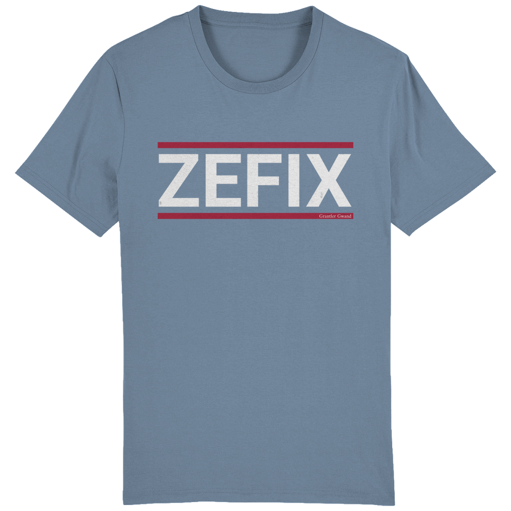 Bayerisches Herren T-Shirt Zefix - rot/weiß - Grantler Gwand